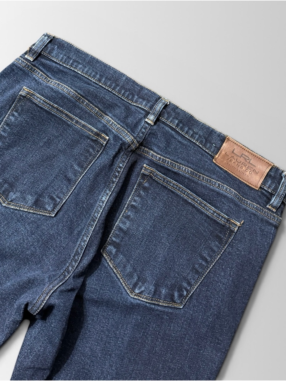 Lauren Ralph Lauren Bootcut Jeans Dark Wash Stretch Denim Size 10